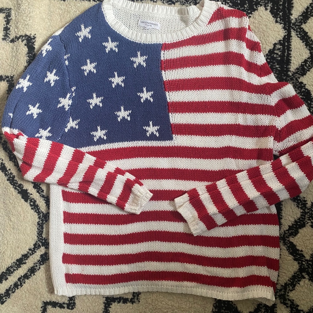 American flag sweater